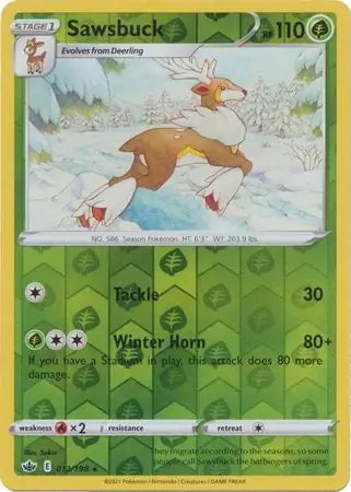 Chilling Reign Sawsbuck #12/198 reverse holo