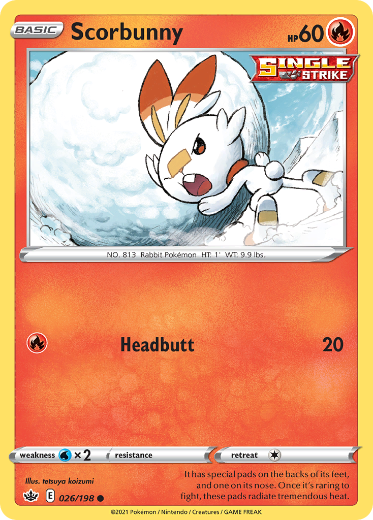 Chilling Reign Scorbunny #26/198