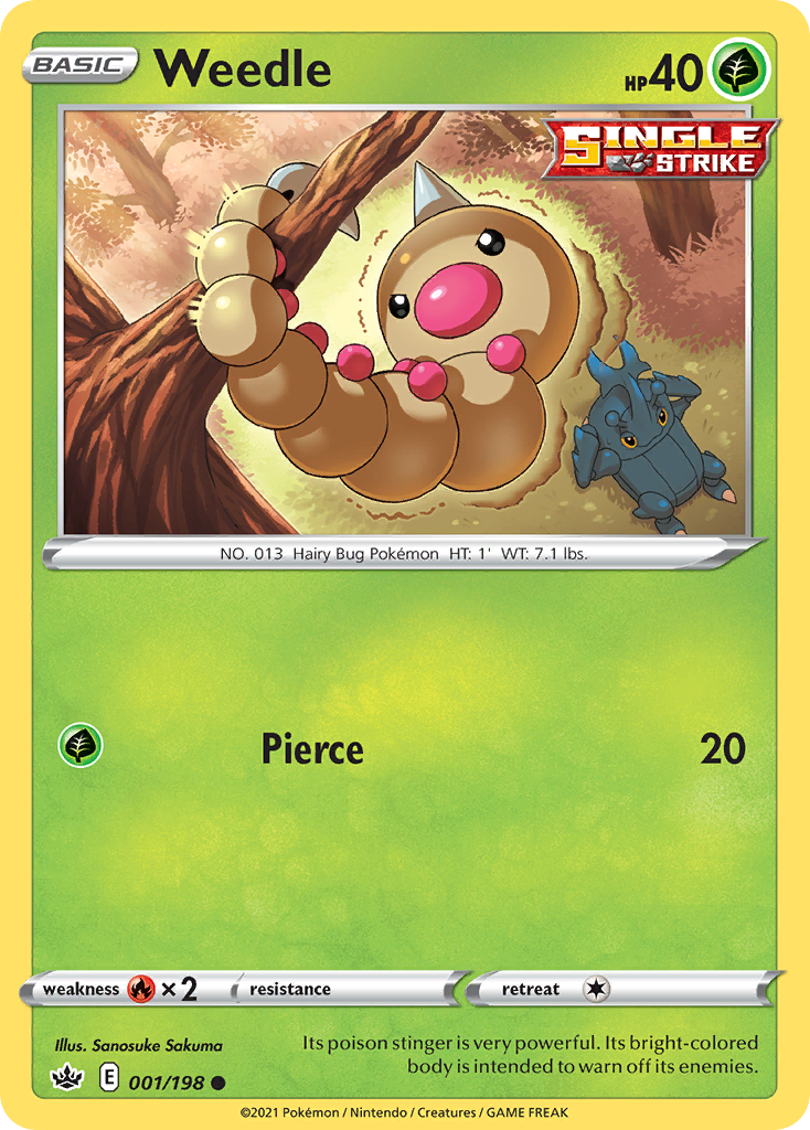 Chilling Reign Weedle #1/198
