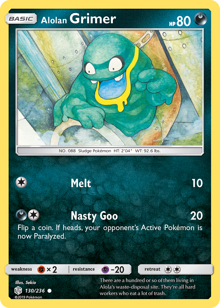 Cosmic Eclipse Alolan Grimer #130/236