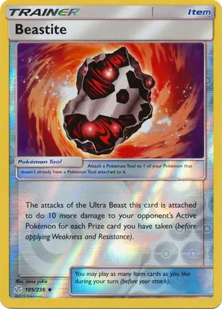 Cosmic Eclipse Beastite #185/236 reverse holo