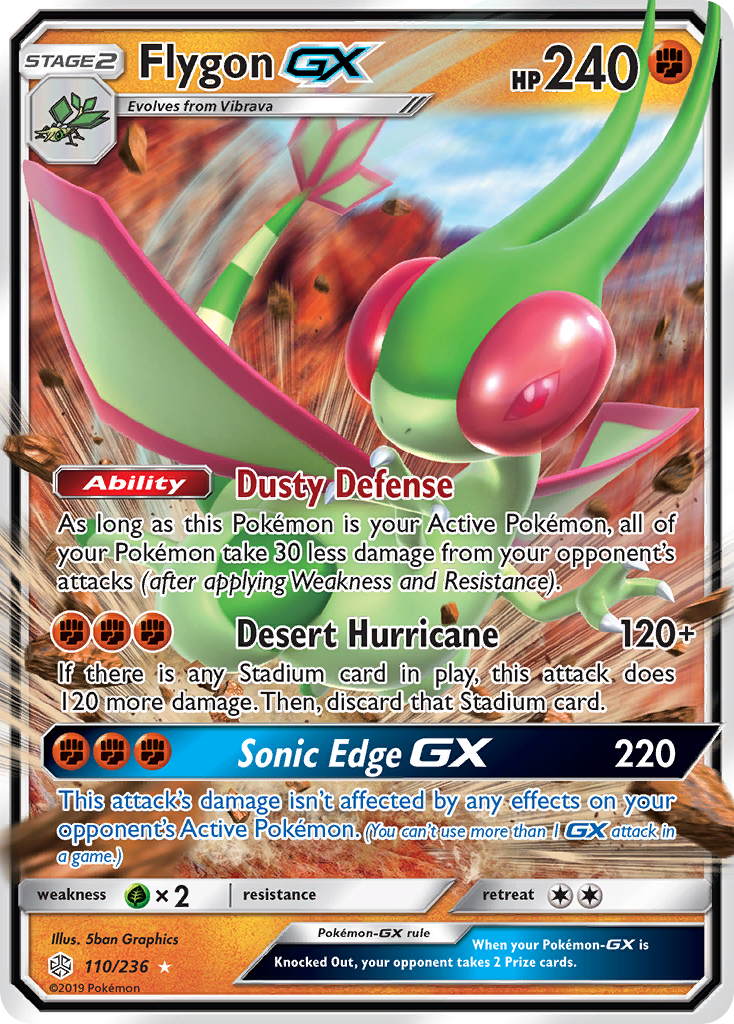 Cosmic Eclipse Flygon GX #110/236