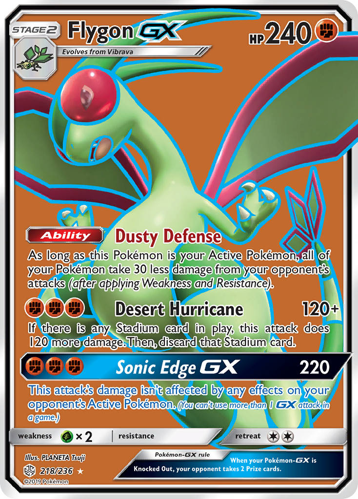 Cosmic Eclipse Flygon GX #218/236