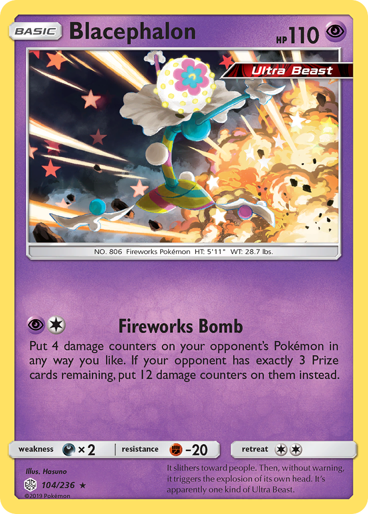 Cosmic Eclipse Holo Blacephalon #104/236