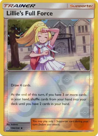 Cosmic Eclipse Lillie’s Full Force #196/236 reverse holo