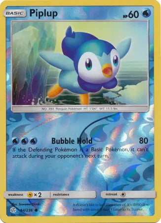 Cosmic Eclipse Piplup #54/236 reverse holo