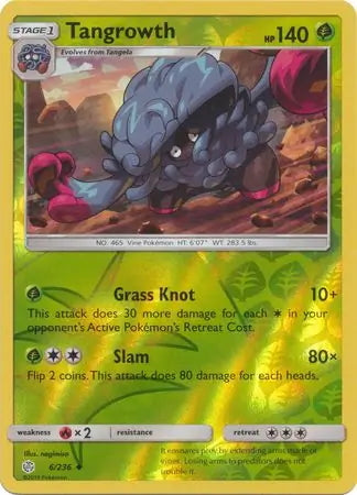 Cosmic Eclipse Tangrowth #6/236 reverse holo