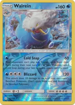 Cosmic Eclipse Walrein #52/236 reverse holo