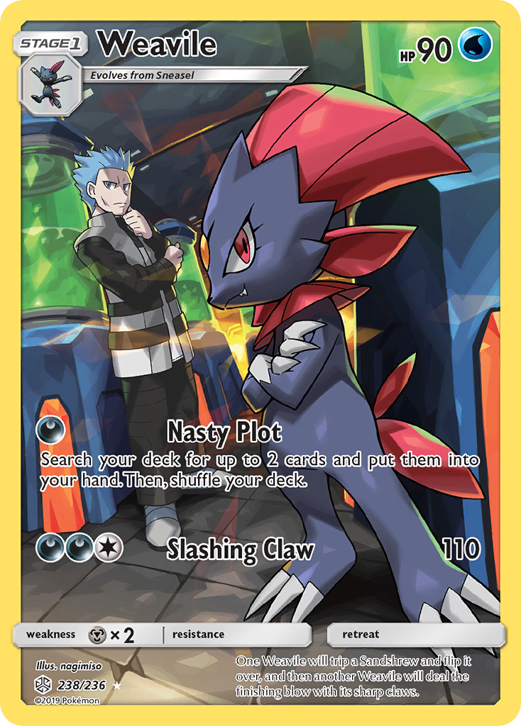 Cosmic Eclipse Weavile #238/236