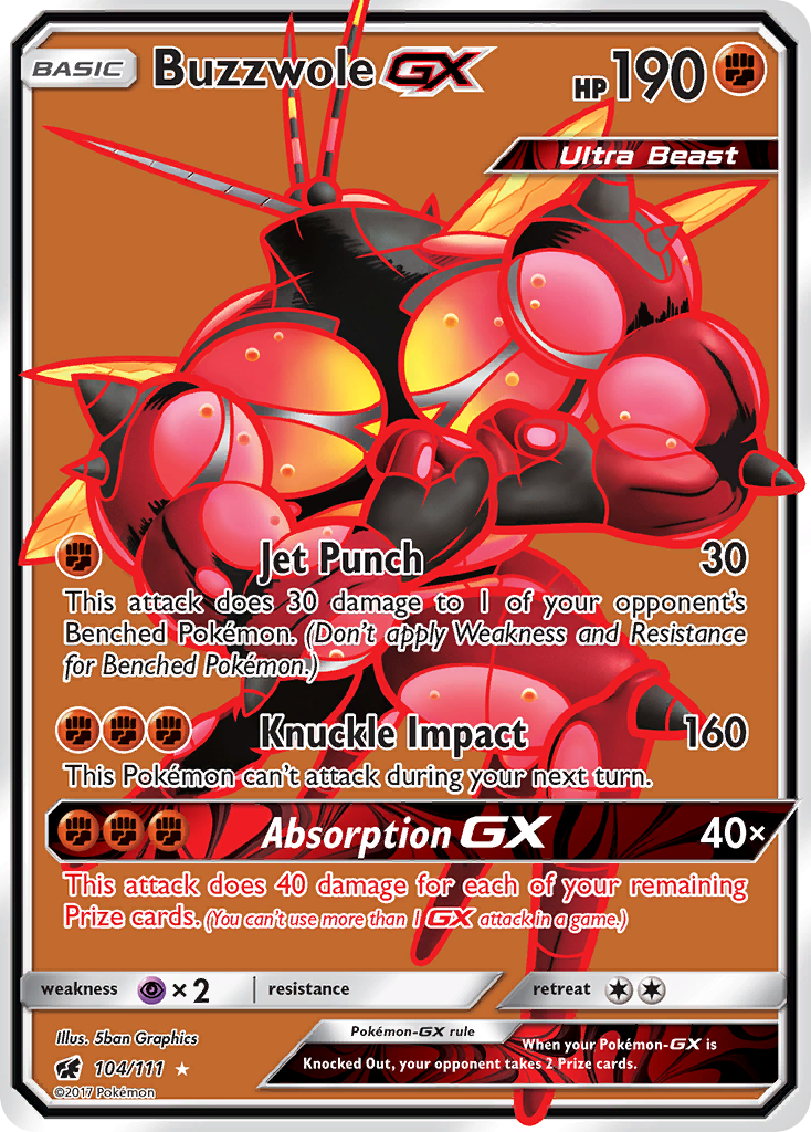 Crimson Invasion Buzzwole GX #104/111