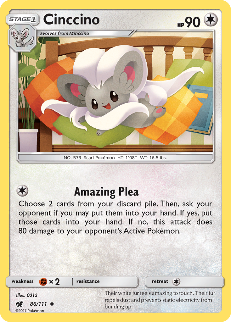 Crimson Invasion Cinccino #86/111