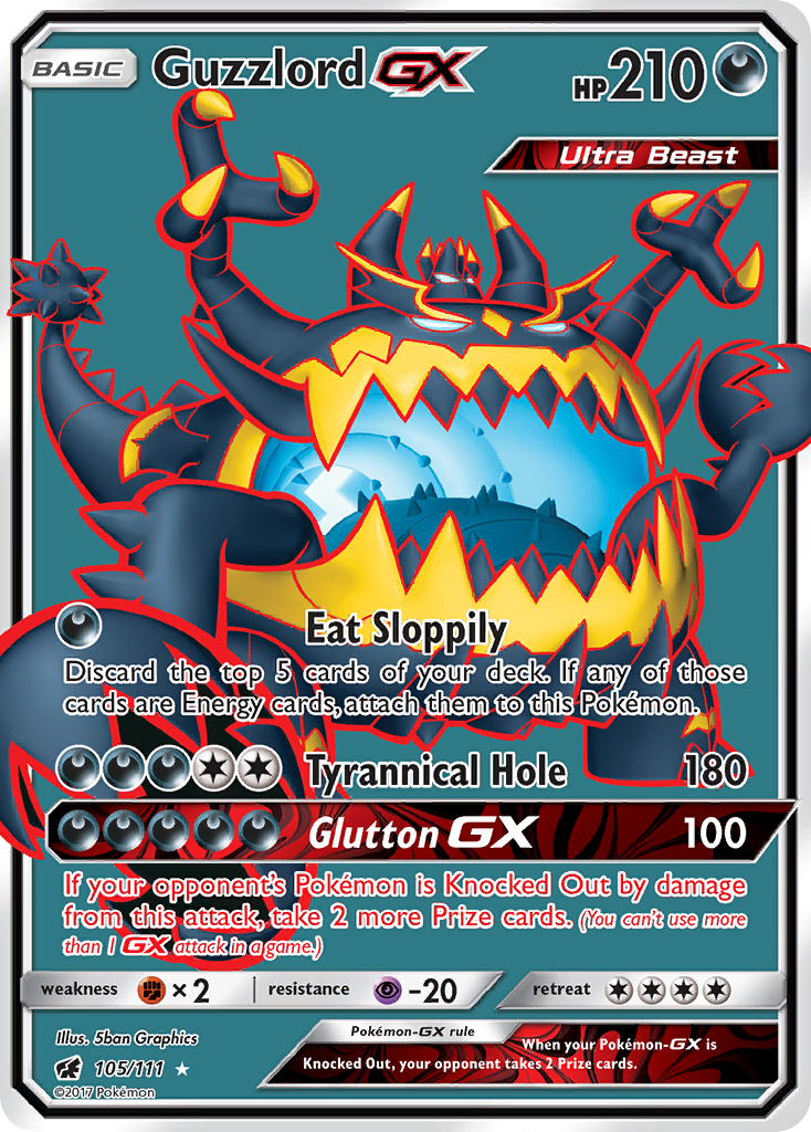 Crimson Invasion Guzzlord GX #105/111