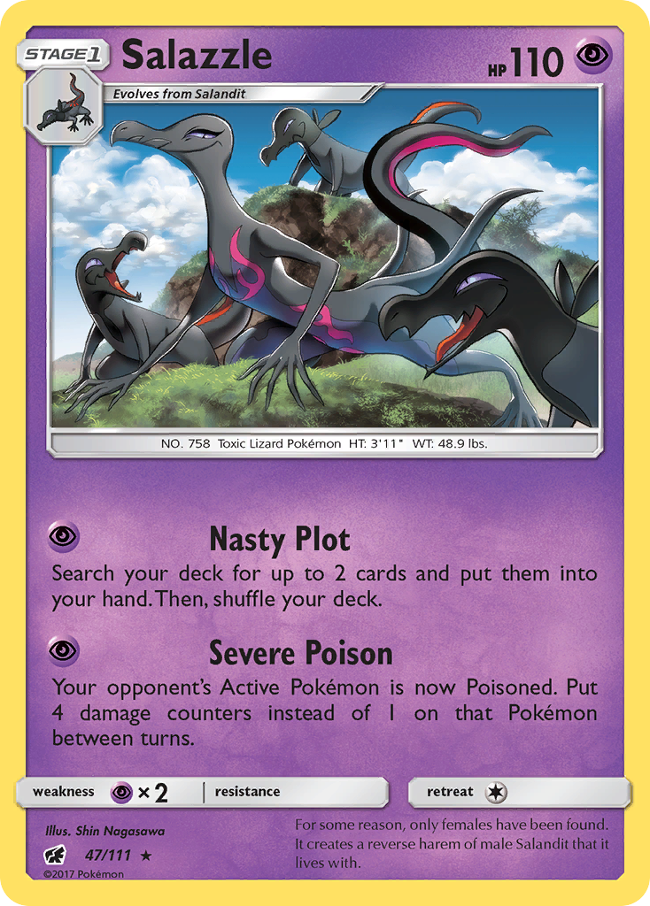 Crimson Invasion Holo Salazzle #47/111