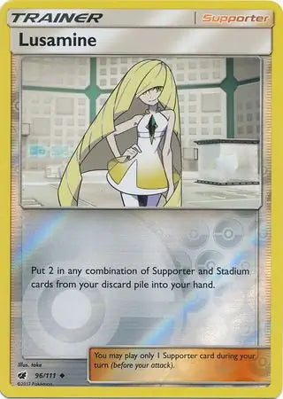 Crimson Invasion Lusamine #96/111 reverse holo