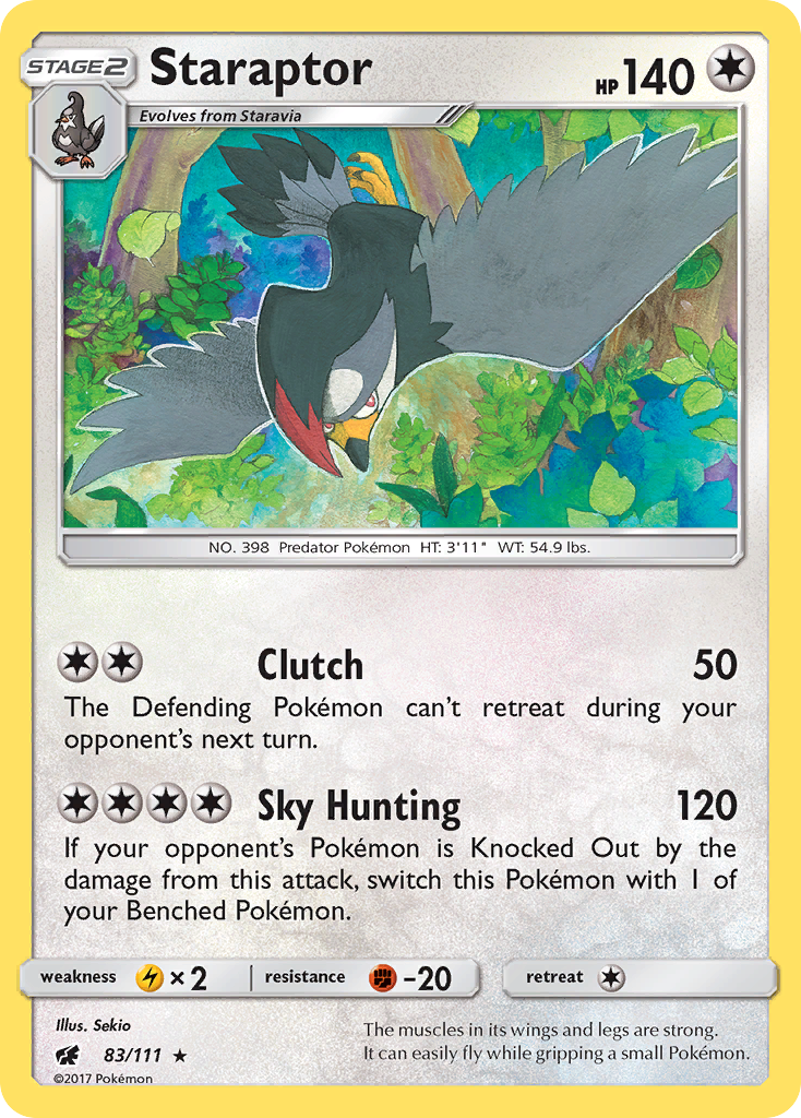 Crimson Invasion Staraptor #83/111