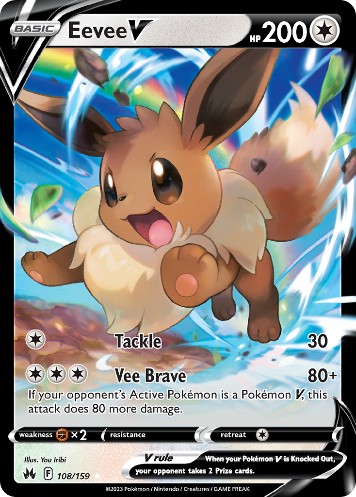 Crown Zenith Eevee V #108/159