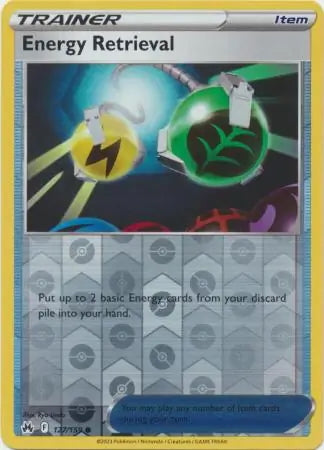 Crown Zenith Energy Retrieval #127/159 reverse holo