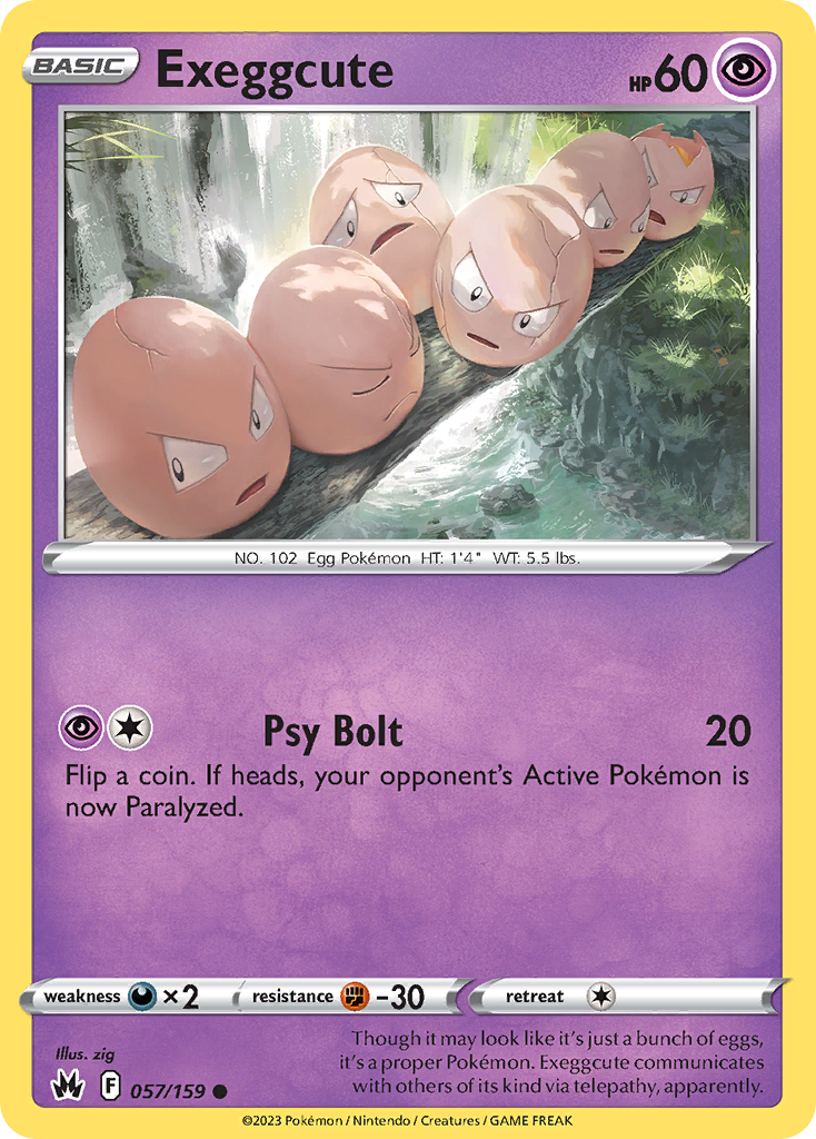 Crown Zenith Exeggcute #57/159