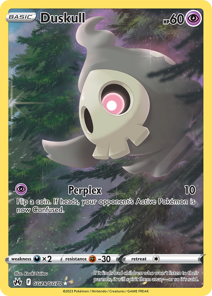 Crown Zenith Galarian Gallery Duskull #GG28/70