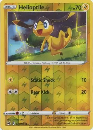 Crown Zenith Helioptile #49/159 reverse holo