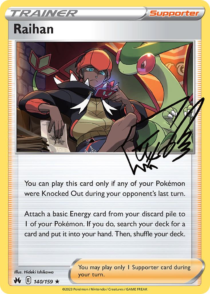 Crown Zenith Holo Raihan #140/159