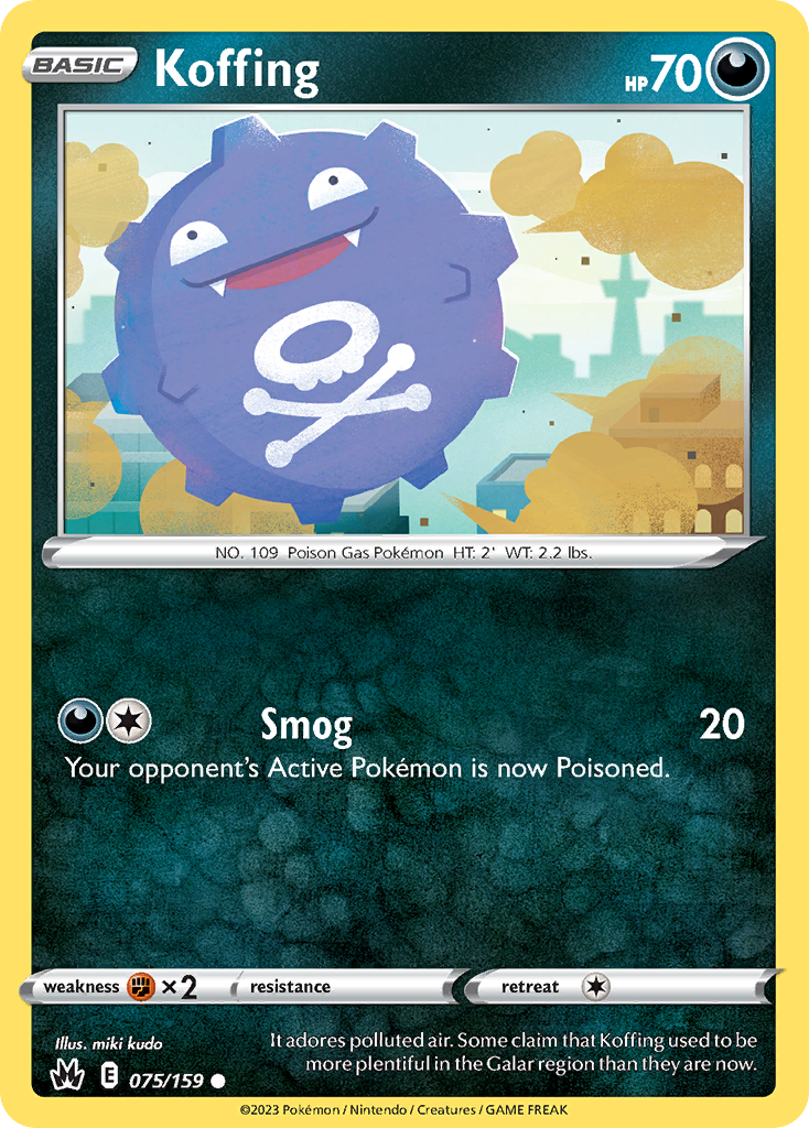 Crown Zenith Koffing #75/159