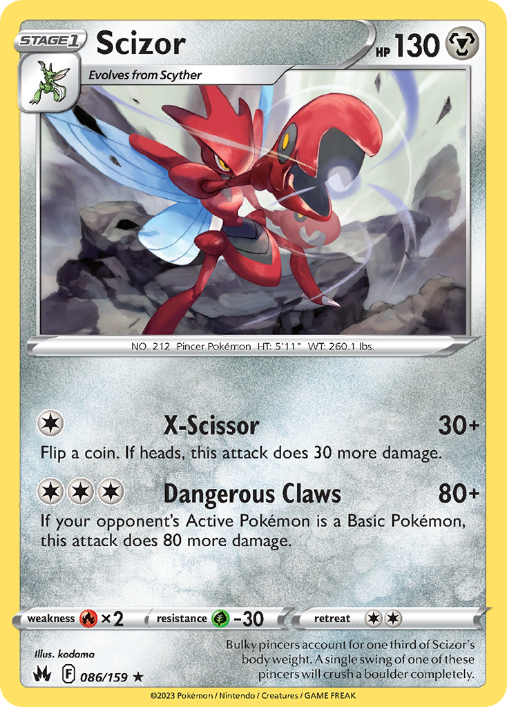 Crown Zenith Scizor #86/159