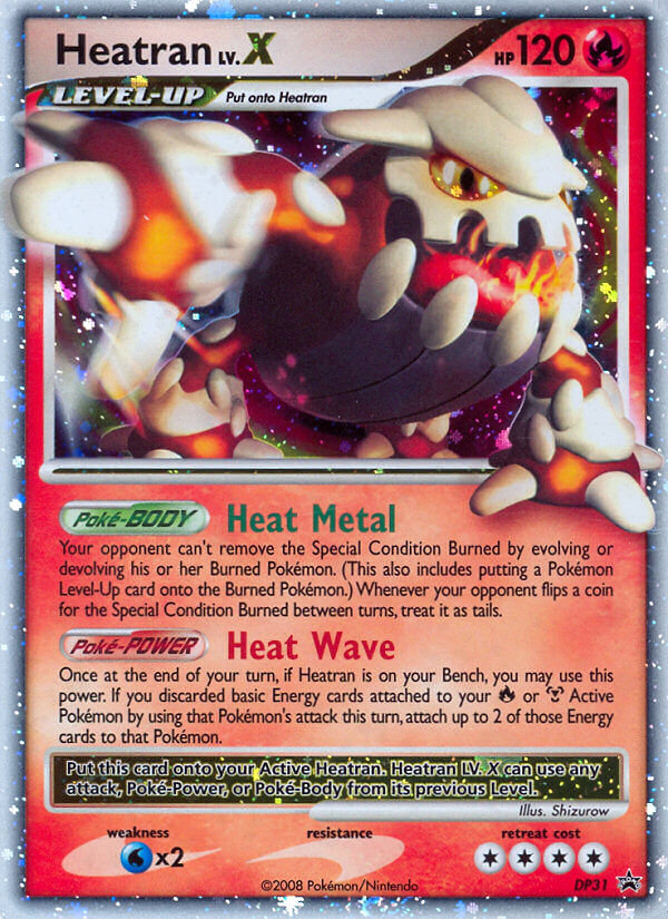DP Black Star Promo Heatran LV.X #31