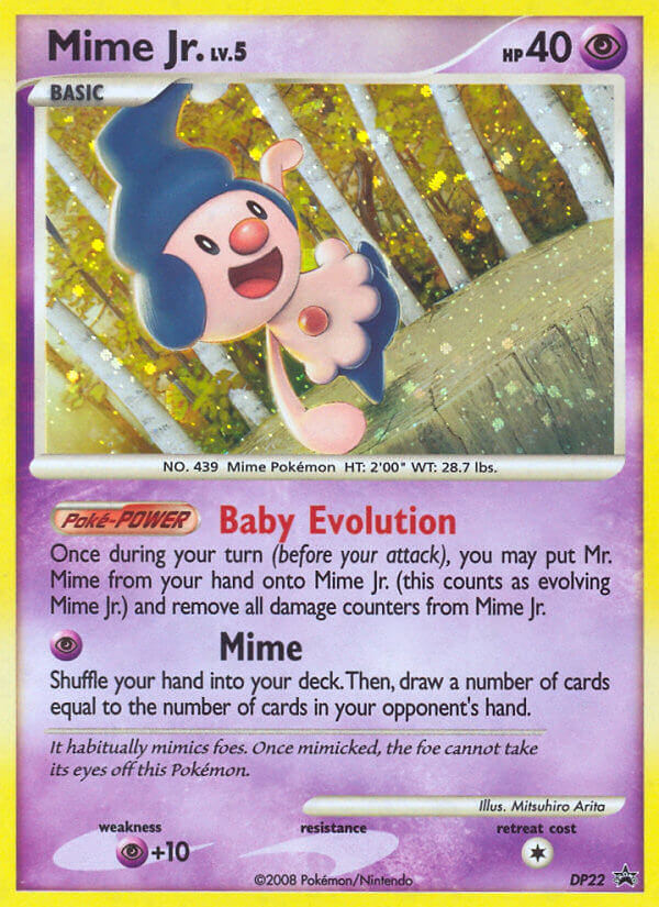DP Black Star Promo Mime Jr. #22