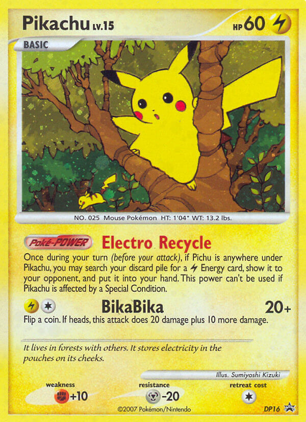 DP Black Star Promo Pikachu #16