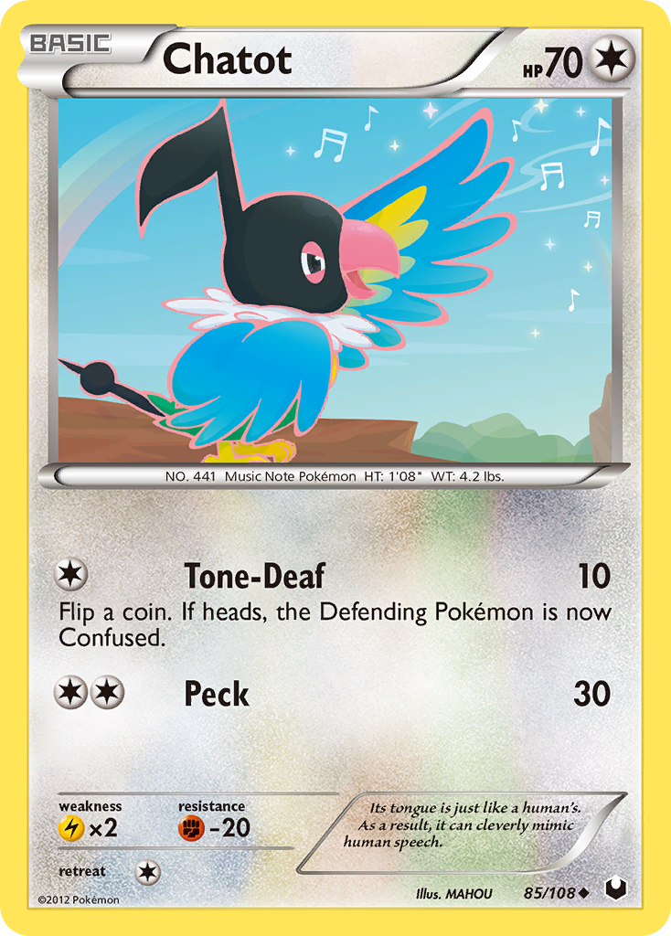 Dark Explorers Chatot #85/108