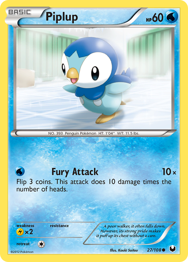 Dark Explorers Piplup #27/108