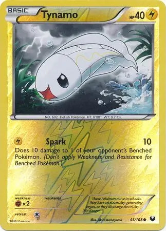 Dark Explorers Tynamo #45/108 reverse holo