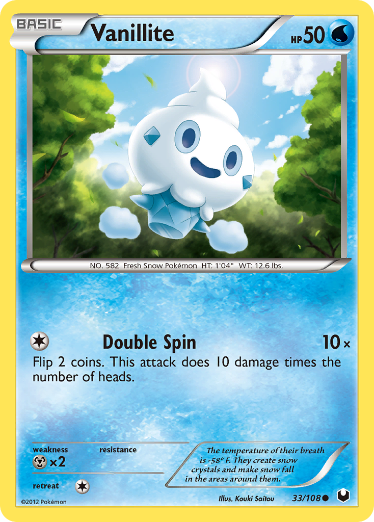 Dark Explorers Vanillite #33/108