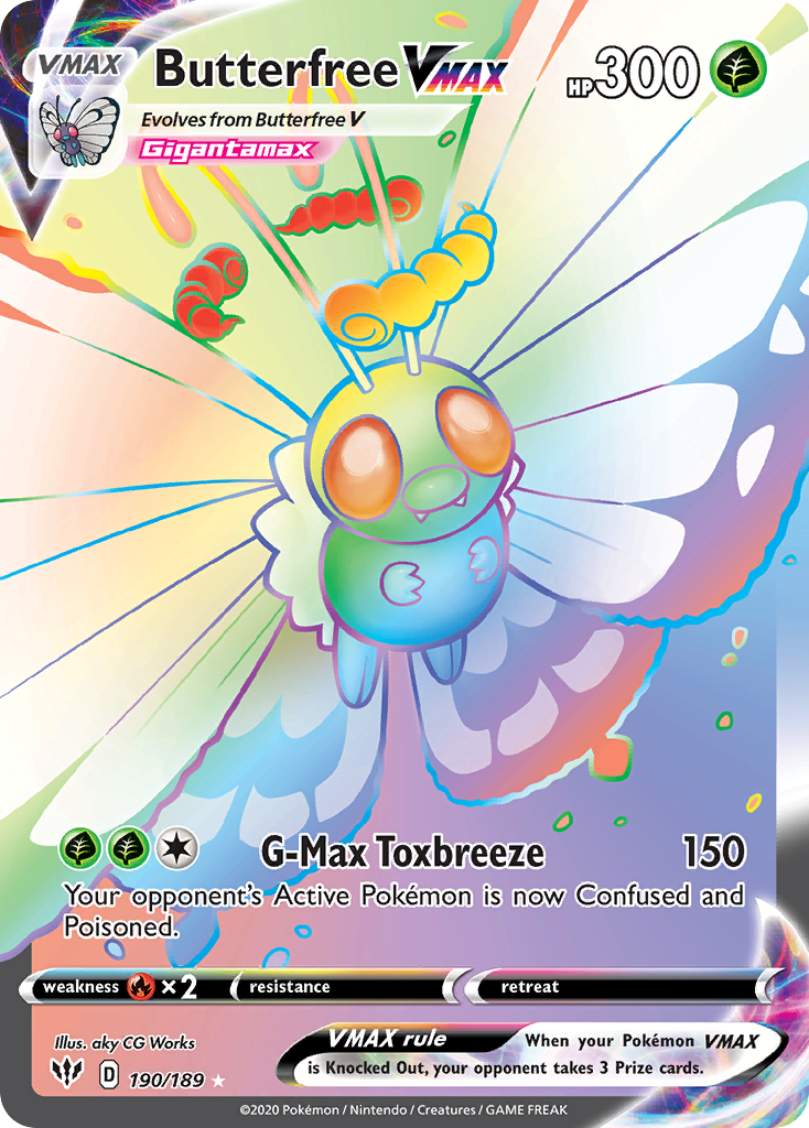 Darkness Ablaze Butterfree VMAX #190/189