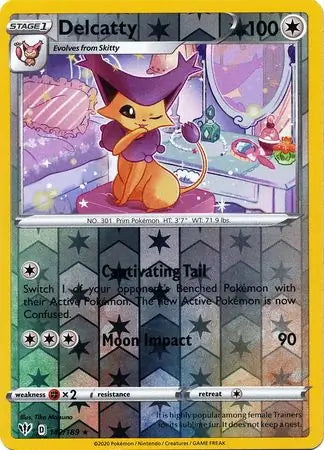 Darkness Ablaze Delcatty #142/189 reverse holo