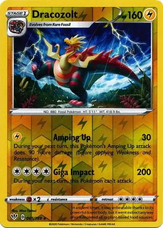 Darkness Ablaze Dracozolt #65/189 reverse holo