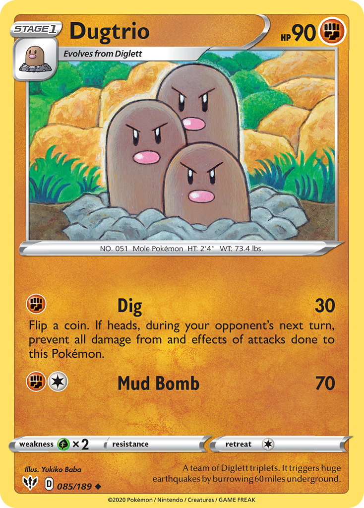 Darkness Ablaze Dugtrio #85/189