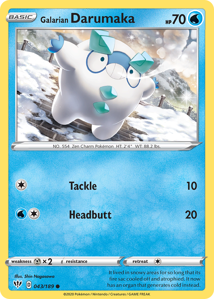 Darkness Ablaze Galarian Darumaka #43/189