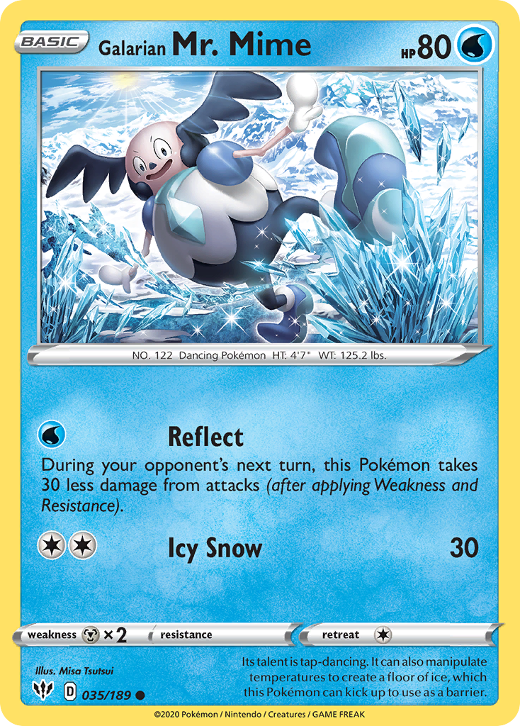 Darkness Ablaze Galarian Mr. Mime #35/189