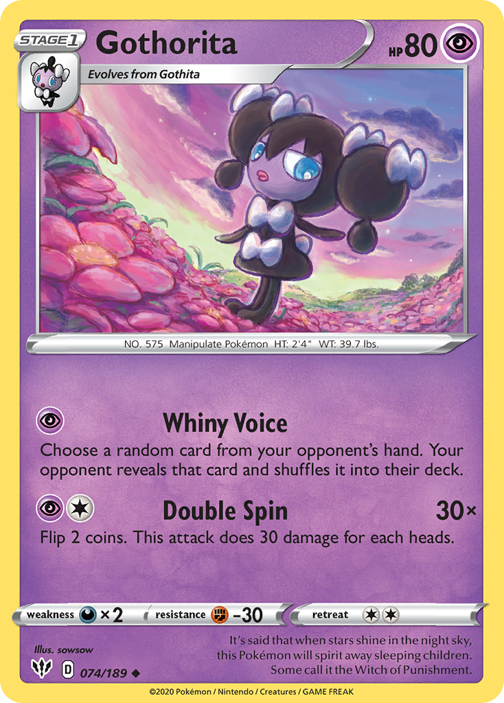 Darkness Ablaze Gothorita #74/189