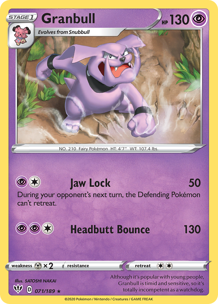Darkness Ablaze Granbull #71/189
