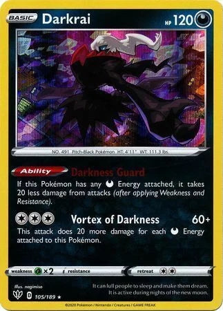 Darkness Ablaze Holo Darkrai #105/189