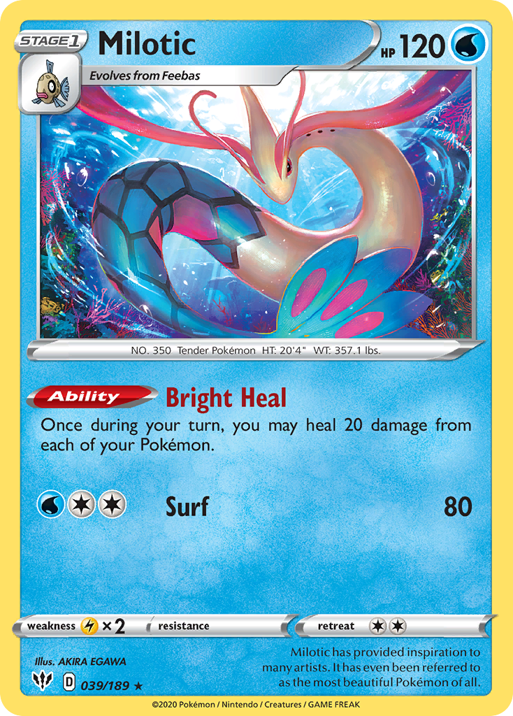 Darkness Ablaze Holo Milotic #39/189