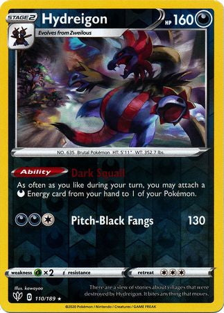 Darkness Ablaze Hydreigon #110/189 reverse holo