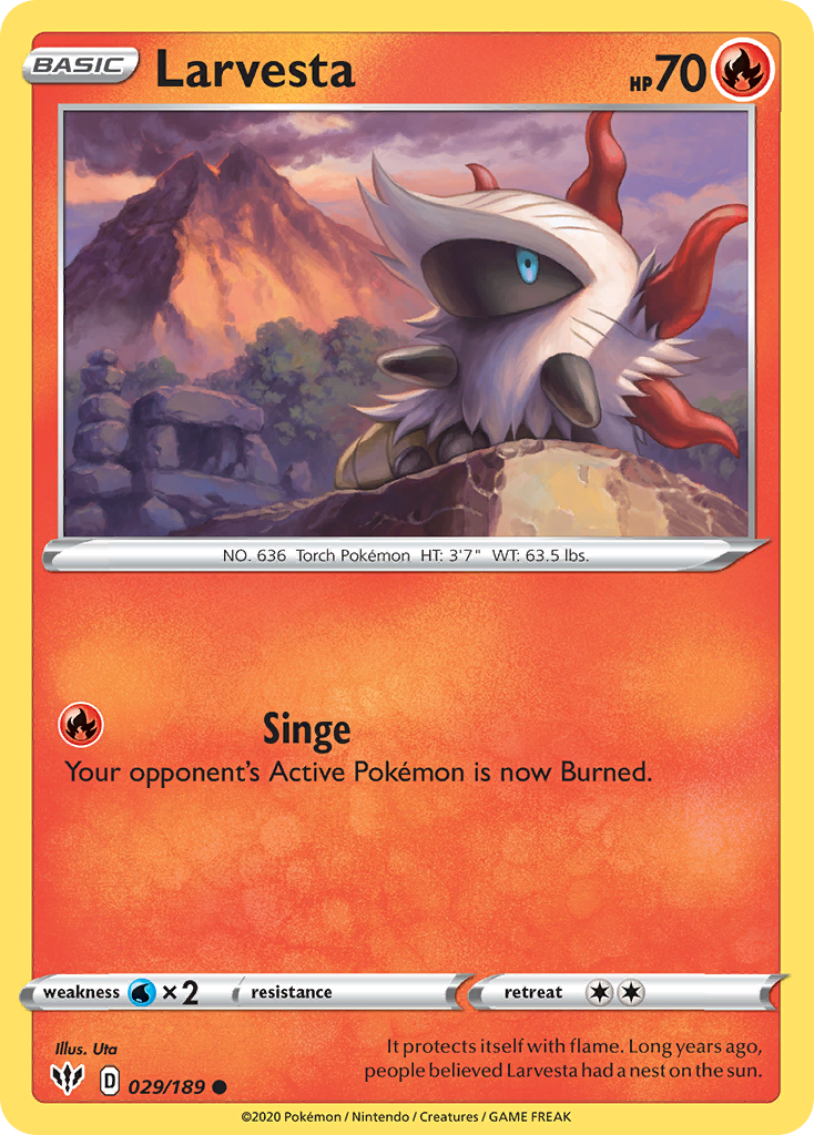 Darkness Ablaze Larvesta #29/189