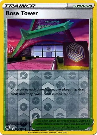Darkness Ablaze Rose Tower #169/189 reverse holo