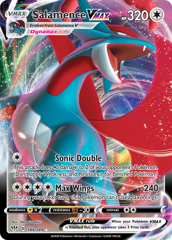 Darkness Ablaze Salamence VMAX #144/189