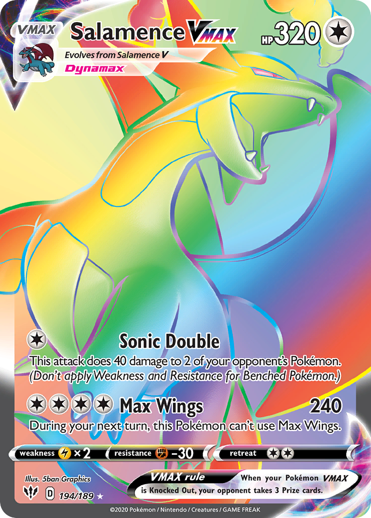 Darkness Ablaze Salamence VMAX #194/189