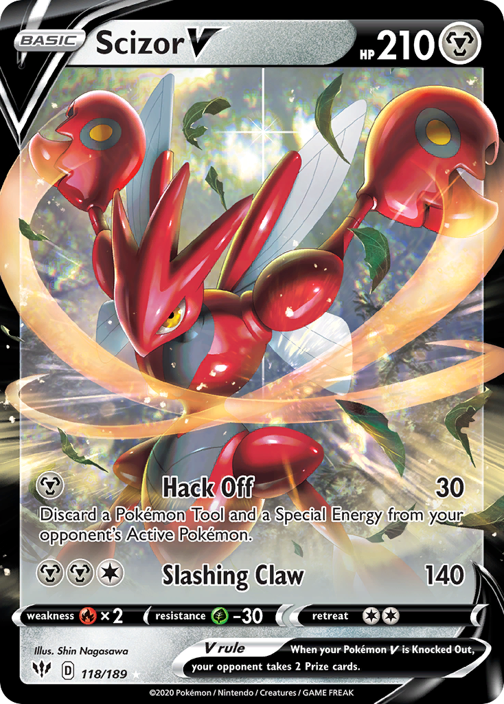 Darkness Ablaze Scizor V #118/189